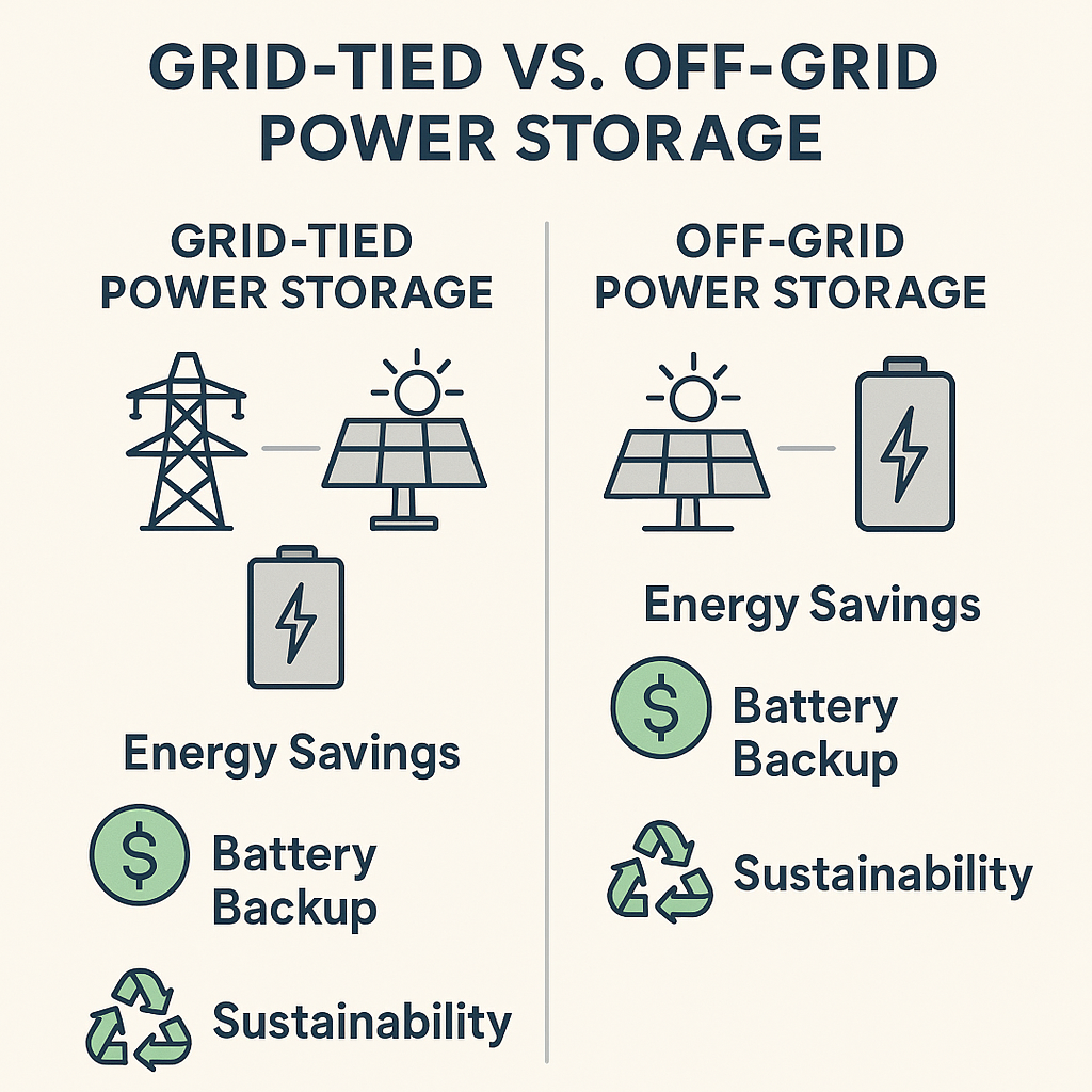 Off-grid power storage